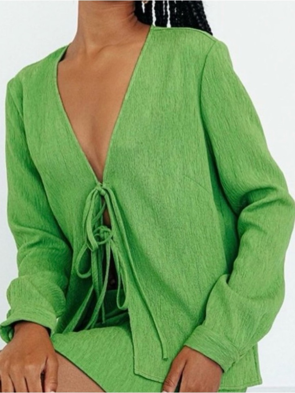 Ciao Lucia The Pia Top in Kelly Jacquard size XS